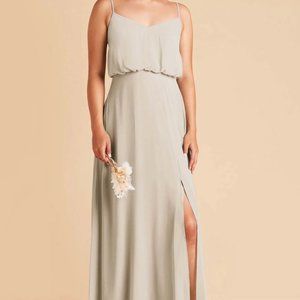 BIRDY GREY GWENNIE DRESS CHIFFON DOVE GRAY